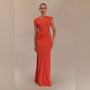 Meshki Kaida Maxi Dress in Burnt Orange Size S